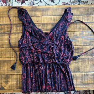 Loft red and navy maxi dress - MP